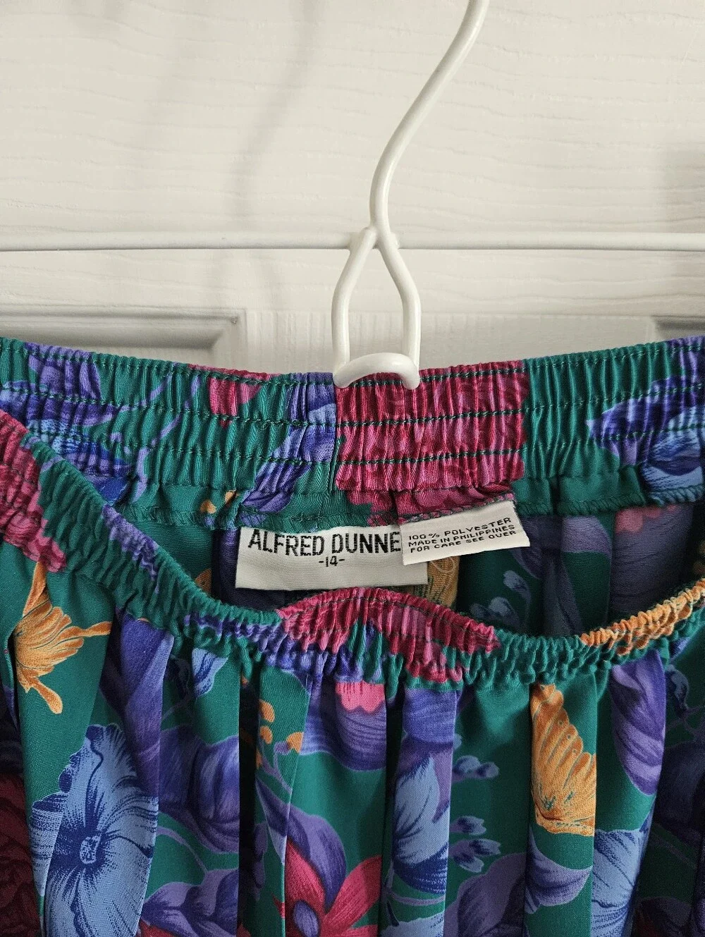 NWT Vintage Alfred Dunner Pleated Floral Midi Skirt